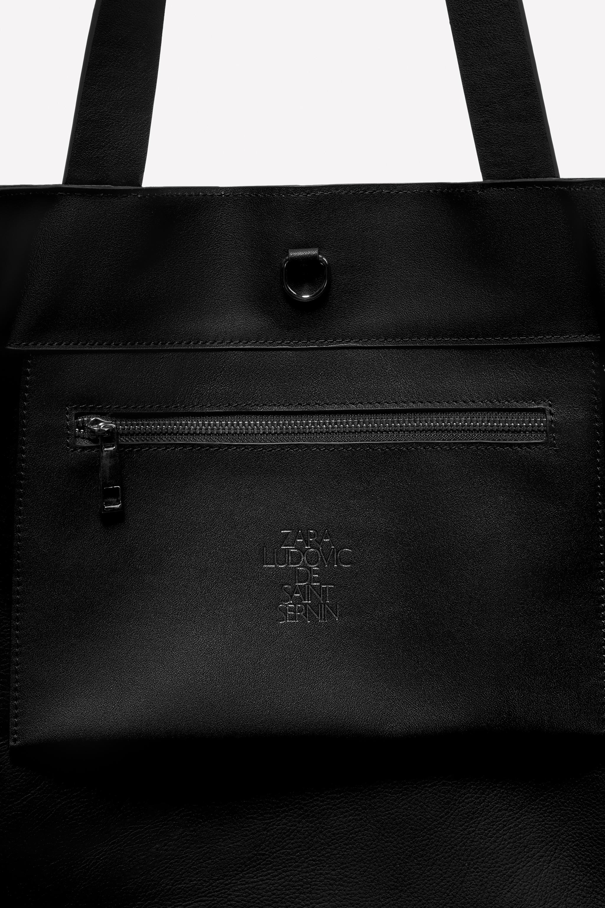 LUDOVIC DE SAINT SERNIN x ZARA LEATHER SHOPPER BAG